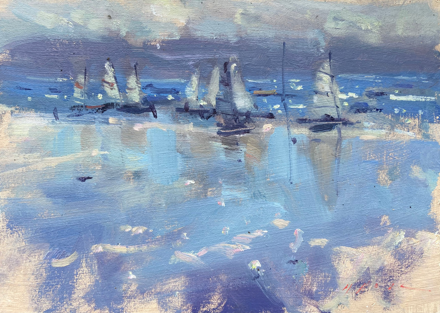 Racers Coming In (Framed)