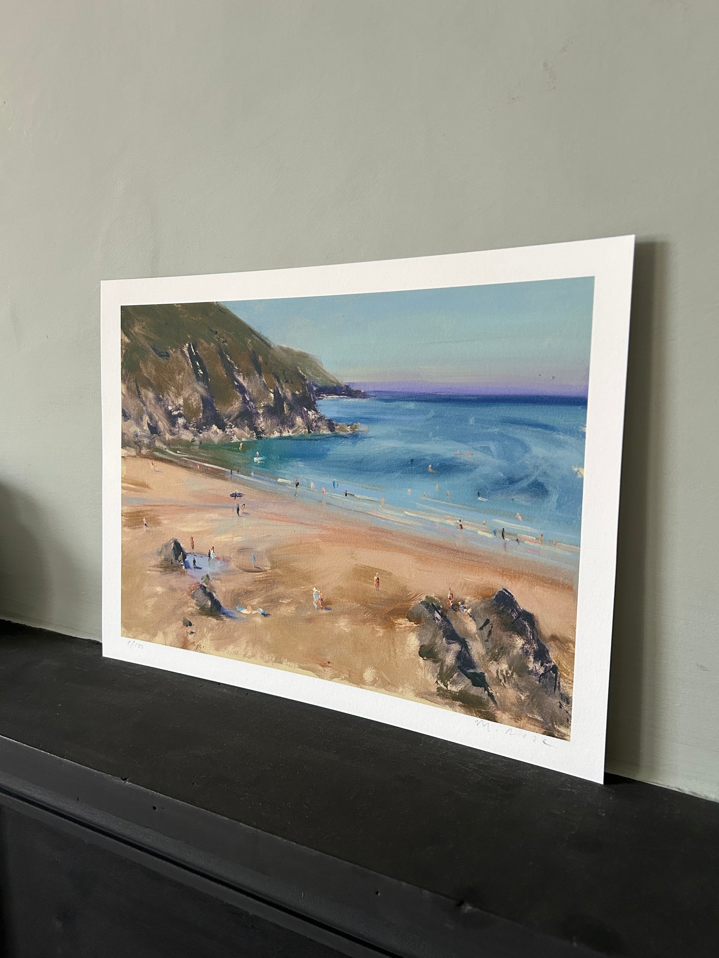 Looking Down to Putsborough Fine Art Print