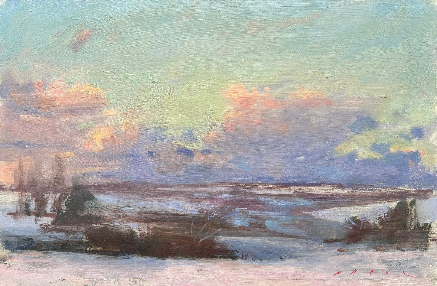 Evening Snow Clouds