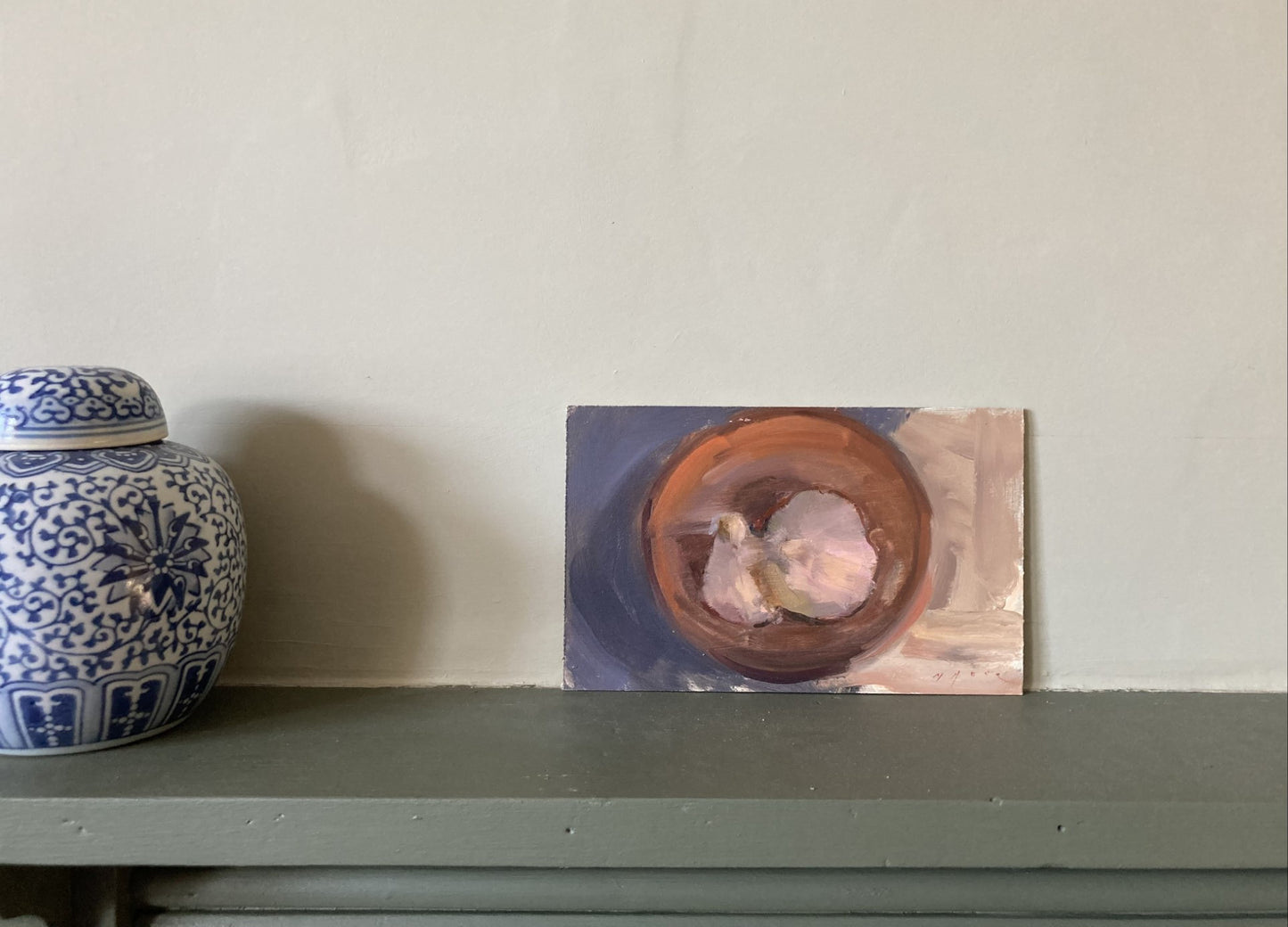 Two Garlics in a Bowl