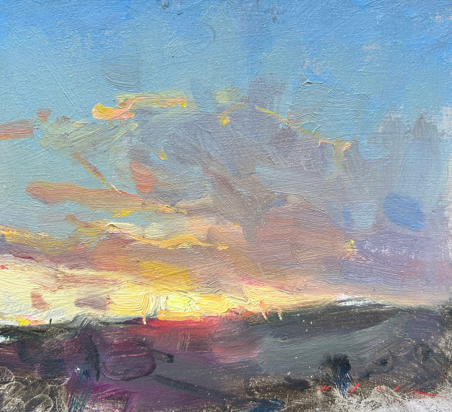 Setting Sun (Framed)