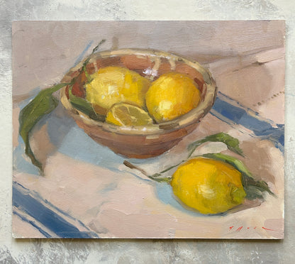 Amalfi Lemons in Terracotta Bowl