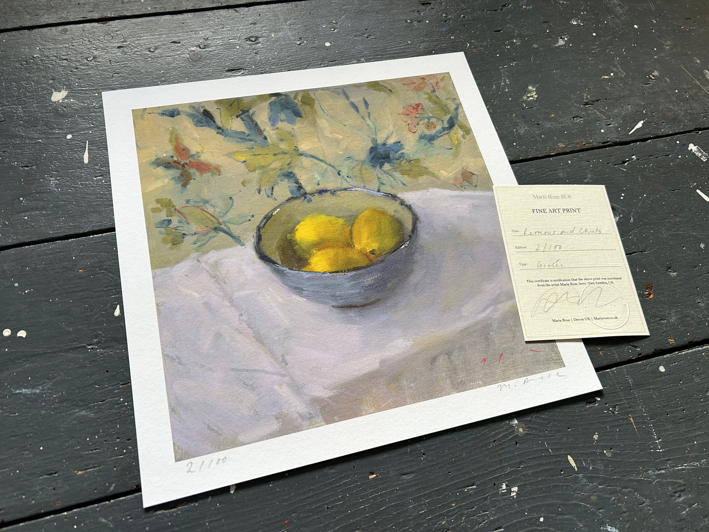 Lemons and Chintz Fine Art Print