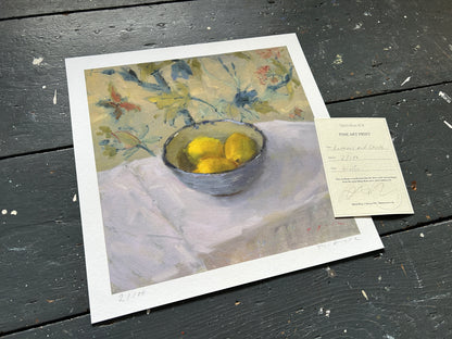 Lemons and Chintz Fine Art Print