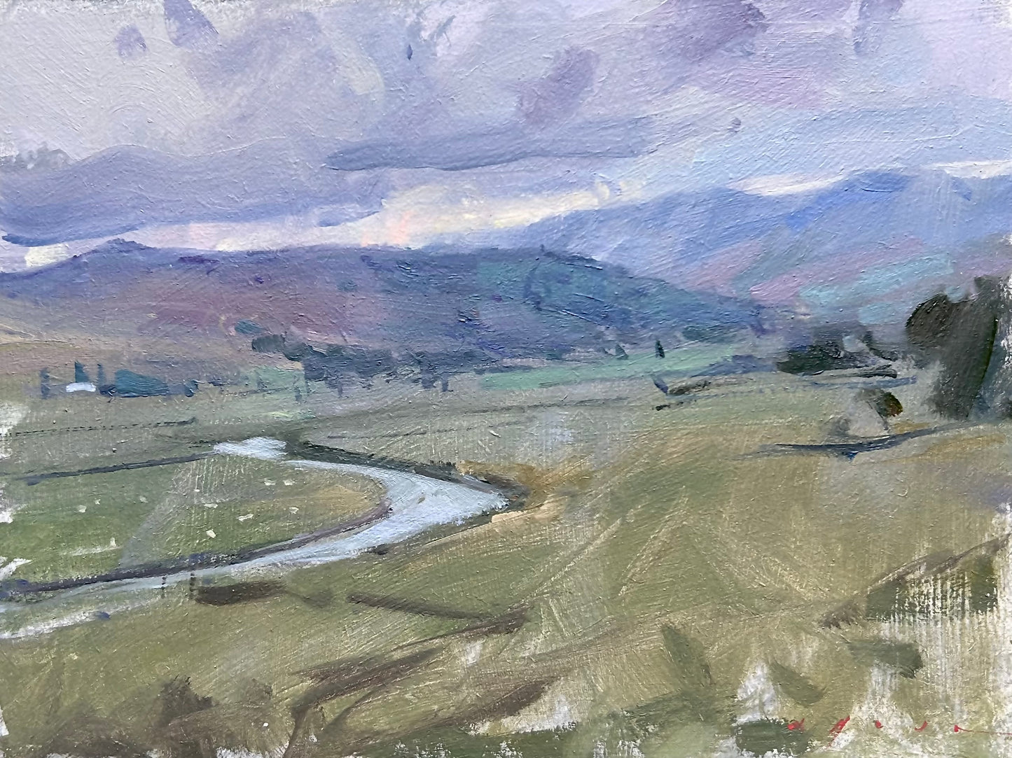 Looking Back to Glen Clova