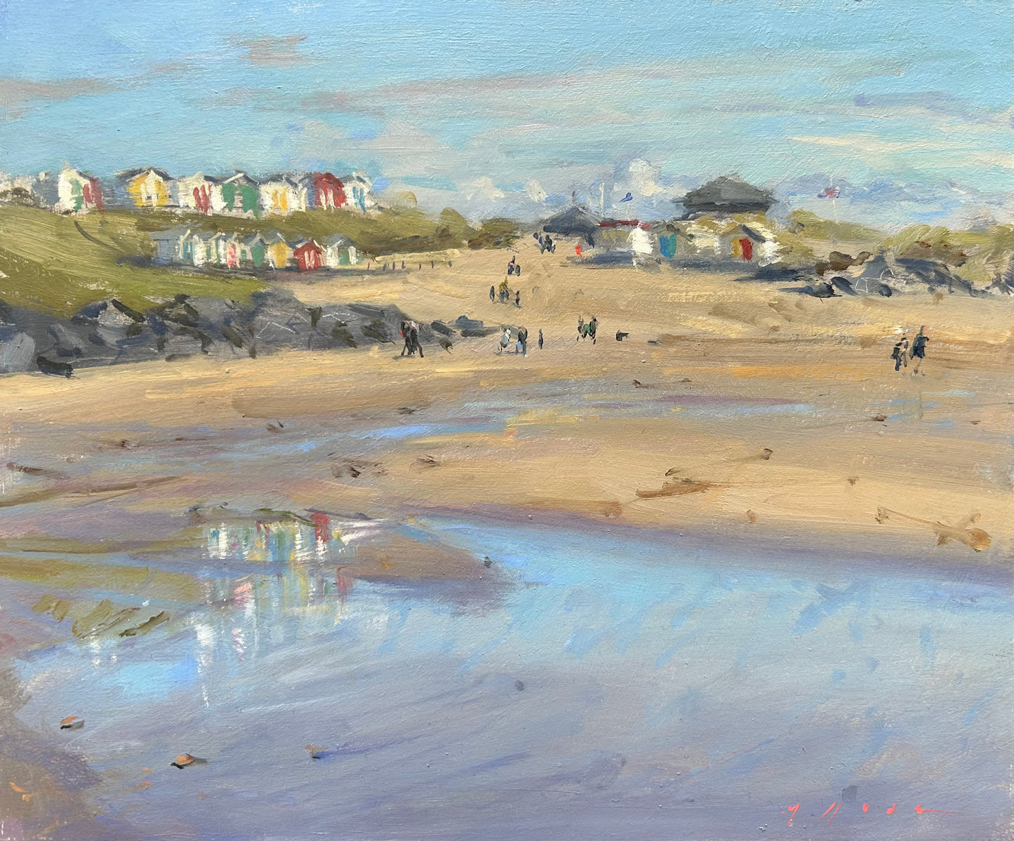 Beach Hut Reflections