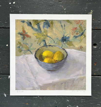 Lemons and Chintz Fine Art Print