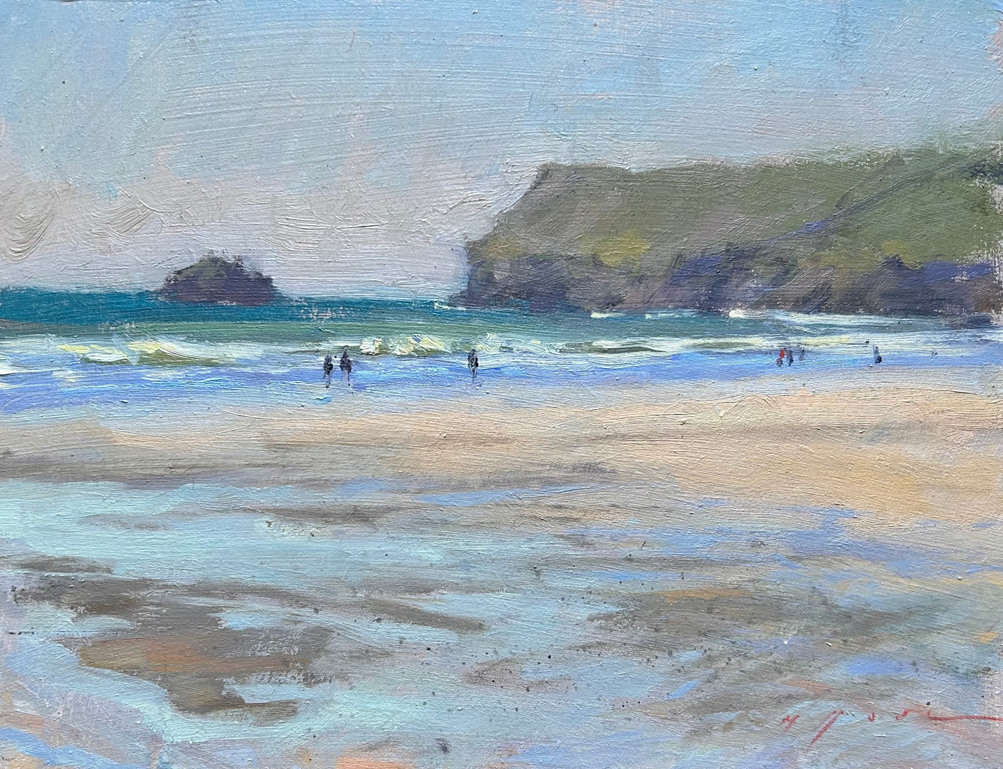 Beach Stream at Polzeath