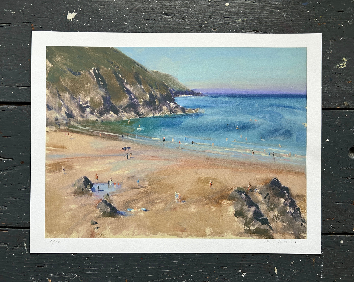 Looking Down to Putsborough Fine Art Print