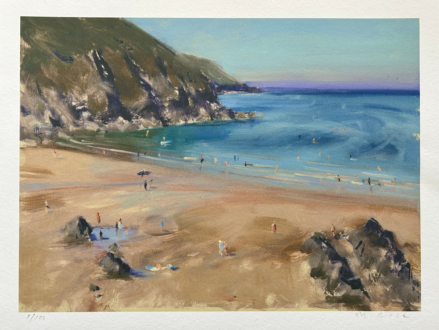 Looking Down to Putsborough Fine Art Print