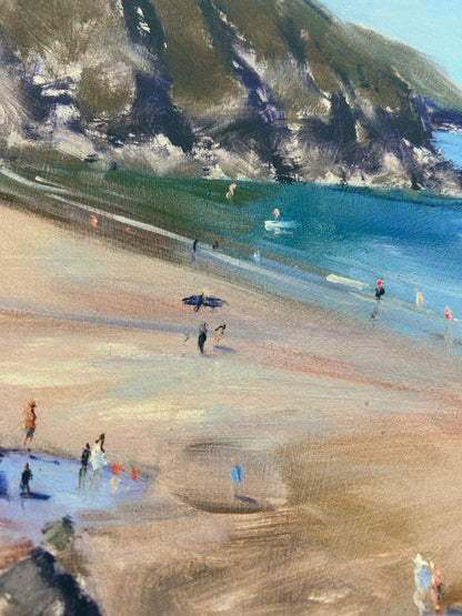 Looking Down to Putsborough Fine Art Print