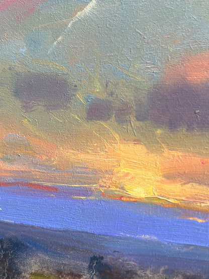 Moorland Sunset (Framed)